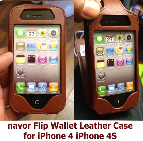 Flip Wallet Card Leather Case for Iphone 4 Flip Wallet Card Leather Case for Iphone 4