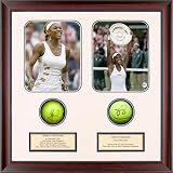 Serena and Venus Williams Dual Autographed Tennis Ball Shadowbox