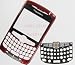 --New RIM BlackBerry Curve 8300 8310 8320 Original OEM Faceplate with Lens, Trackball & Keyboard Red Color Front Cover Face Plate Case Part AT&T T-Mobile GSM Phones Plus Tool Kit with T5 Screw Driver & Opener