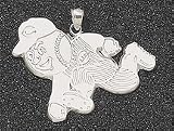 Cincinnati Reds Giant 2 1/4 W x 1 5/8 H Mr. Red Pendant - 14KT Gold Jewelry
