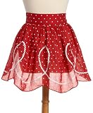DII Red and White Polka Dot Hostess Apron