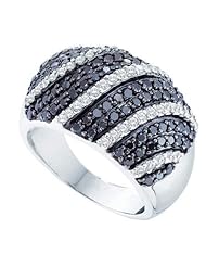 1.75CTW WHITE GOLD BLACK DIAMOND LADIES FASHION BAND