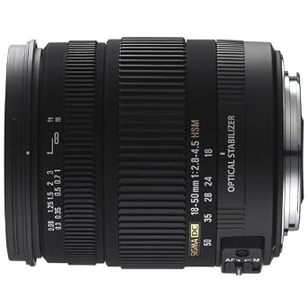 Sigma 18-50mm f/2.8-4.5 SLD Aspherical DC Optical Stabilized (OS) Lens with Hyper Sonic Motor (HSM) for Pentax Digital SLR Cameras
