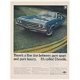 1969 Chevy Chevelle SS 396 Sport Coupe Pure Luxury Print Ad