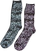 Lucky Love (TM) Marled Crew Length Camp Boot Socks for Women, 2 & 3 Pack Options