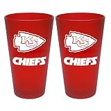 NFL Kansas City Chiefs 2 Pack Colored Frosted Pints
