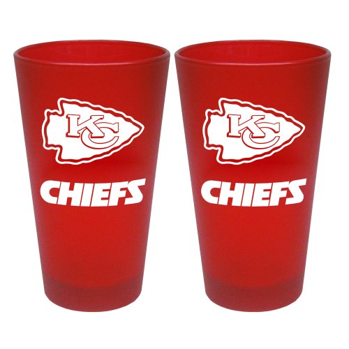 NFL Kansas City Chiefs 2 Pack Colored Frosted Pints