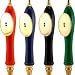 Pub Style Beer Tap Handle with Oval Shield: BLACK