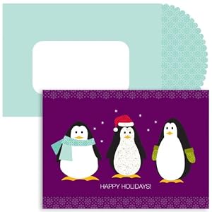 Three Penguins Christmas Cards -
