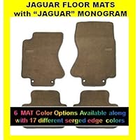 XJ8 Jaguar Plush Floor Mats with Jaguar Monogram 2004 2005 2006 2007 2008 2009 4 piece set