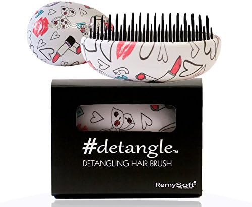 RemySoft Detangling Hair Brush - #detangle (BabyDoll) - Professional Compact Detangler for Adults and Kids - A must have for Hair Extensions and all hair types