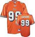 Jason Taylor Orange Reebok NFL Replica Miami Dolphins Jersey