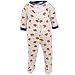 Reebok New York Knicks White All Over Logo Print Newborn Footed Sleeper