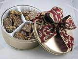 1 Lb Tin Gourmet Macadamia Nut Toffee with Milk chocolate
