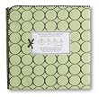 SwaddleDesigns Ultimate Receiving Blanket - Lime with Brown Mod Circles