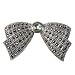 Jewelry : STERLING SILVER BROOCH 28X51mm - Marcasite w/Abalone