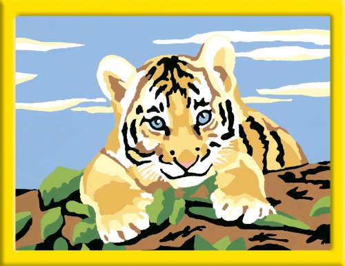 Ravensburger 27898 - Kleiner Tiger - Malen nach Zahlen, 18x13 cm