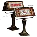 Art Glass Banker's Lamp - Chiefs (13.25 x 10.25