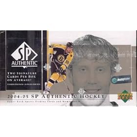 2004 05 Upper Deck SP Authentic Hockey Cards Unopened Hobby Box (24 packs per box, 5 cards... by