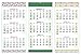 2017 Wall Calendar, 3 month view, 13