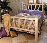 Sunburst Twin Cedar Log Bed
