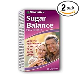 NaturalCare SugarBalance for Normal Blood Sugar Levels, 60 Capsules (Pack of 2)