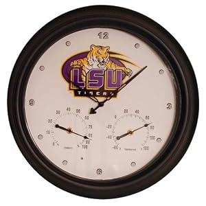 LSU Indoor  Outdoor Clock by CPI