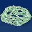 Light Green Fiber Optic Chip Beads Beading 34" Strand