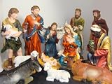 Large 12-Piece Outdoor Christmas Nativity Set Yard Art Decoration