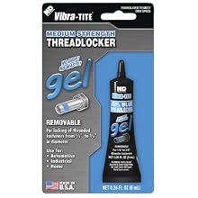 Vibra-TITE 125 Removable Medium Strength Gel Anaerobic Threadlocker, 8 ml Tube, Blue