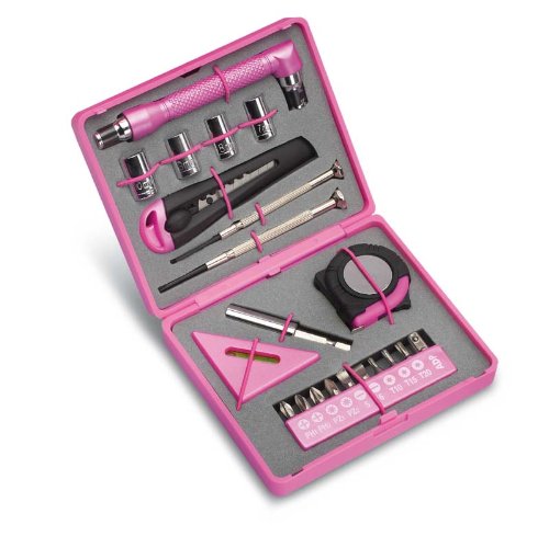 Werkzeugset für die Frau Toolbox Perfect Pink