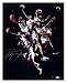 Michael Jordan Chicago Bulls - White Jersey Collage - Autographed 16x20 Photograph