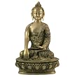 Meditation Buddha Brass Sculpture Collectible Figurines