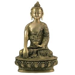 Meditation Buddha Brass Sculpture Collectible Figurines