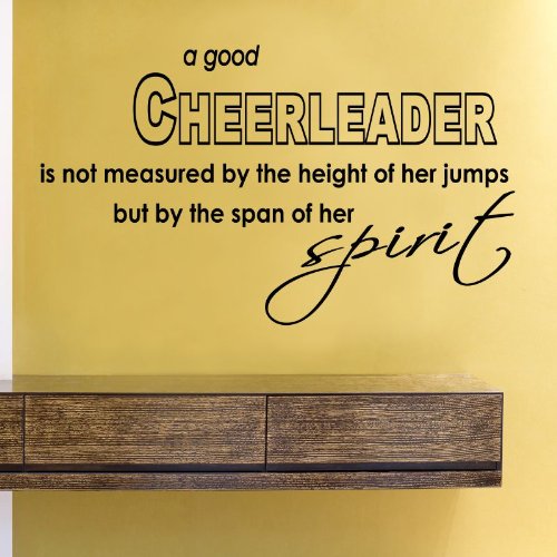 A good cheerleader is not measured by the height of her jumps but by