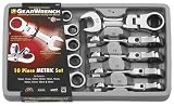 KD Tools 9550 10 Piece Metric Stubby Flex GearWrench Set
