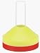 Sporting Goods : 2" High Saucer Field Marker Disc Cone Set from Markwort - 12 Yellow and 12 Red Cones Included