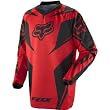 Fox Racing HC Race Men's Off-Road Motorcycle Jersey w/ Free B&F Heart Sticker - Red