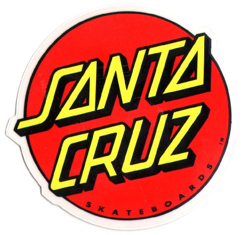 Santa Cruz Classic Logo Skateboard Sticker - skate skating skateboarding medium