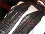 Dark Brown, Dark Green, Dark Purple, and Subdued Magenta Mesh Rayon Scarf, 14" X 64"