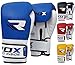 RDX Boxing Gloves for Training & Muay Thai - Cowhide Leather Mitts for Kickboxing, Fighting & Sparring - Great for Heavy Punch Bag, Double End Speed Ball, Grappling Dummy and Focus Pads Punching