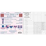 Lazy Girl Flying Geese X 4 "No Math" Ruler for Quilt Blocks