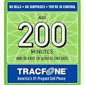 Tracfone 200 Minutes and 90 Days of Service