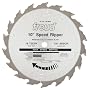 Freud LM71M010 10-Inch 18 Tooth FTG Thick Stock High Speed Ripping Saw Blade with 5/8-Inch Arbor