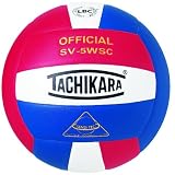  : Tachikara Sensi-Tec Composite High Performance Volleyball (Scarlet/White/Royal)
