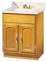 Foremost Industries DVA-2418 24-by-18-by-30-Inch Oak Two Door Lavatory Vanity