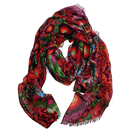 Desigual Scarf Fashion Desigual Fresa Pink 48w5829/3001 Womens