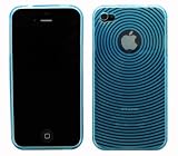 51EWECmxvmL. SL160  Blue Apple iPhone 4 4G 4th TPU Silicone Case Cover with Circle Wave Design