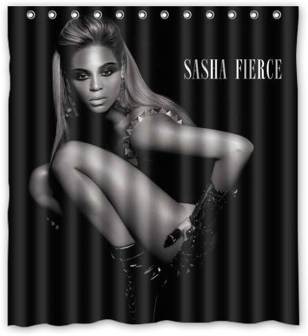 New Arrival Polyester Bath Curtains Print Sexy Woman Beyonce Popular Singer Bathroom Shower Curtains 66