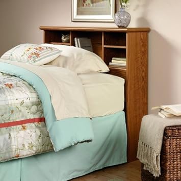 Sauder Orchard Hills Twin Bookcase Headboard Carolina Oak